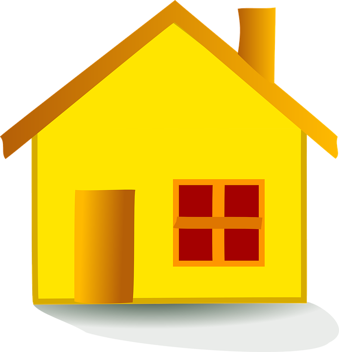 clipart yellow house - photo #21