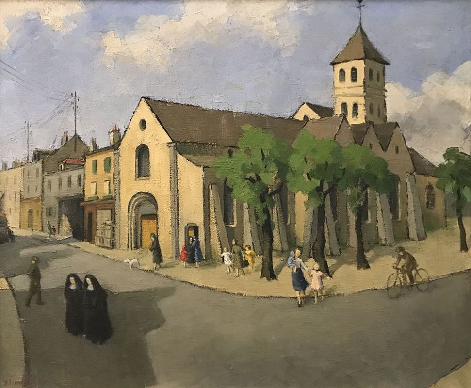 1-YLEMOINNE-Sortie-de-leglise-de-Deuil