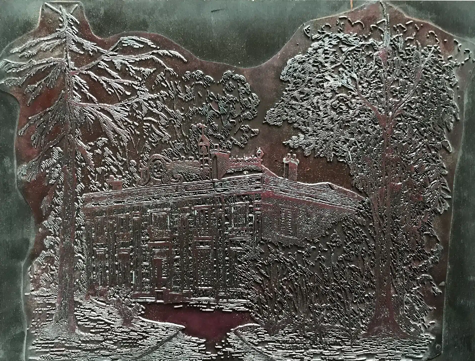 Henri HATREL "Le Château de la Chevrette" 1977